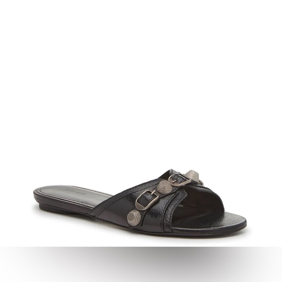 NIB Balenciaga Cagole Black Sandal size 37 - Picture 10 of 16
